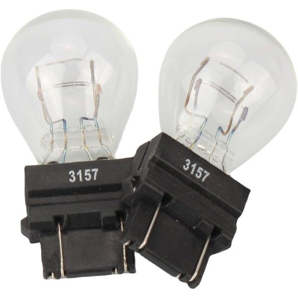 3157/3457 tail/brake light bulb/Turn Signal Bulbs(12V 27/7W 2200K) fits for Jeep Grand Cherokee Wrangler Commander Compass Journey Primus Edge -(Pack of 2)