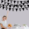 26Ft Silver Black 13th Birthday Party Decorations 13th Fabric Pennant Banner Garland Streamers for Girls Boys Official Teenager Omg Ur A Teenager Birthday Cheers to 13 Years Anniversary Supplies