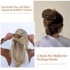 ZANWELL Flat Hair Clips For Women - French Concord Lay Flat Claw Clips for Thin Thick Curly Hair,Strong Hold Duck Billed Clips，Comfortable Curved Design Alligator Hair Clips[6-Pack 4.3 Inch]