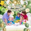 Anwyll Birthday Party Decorations,Sage Green Happy Birthday Decorations Set,Neutral Birthday Decorations,Happy Birthday Banner,Green and Gold Balloons,Tablecloth for Girls Boys Women Men Party Supply