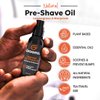 GROOMIE Natural Pre-Shave Oil for Bald Headed Men and Women | Specially Formulated Plant Based Recipe with Milk Thistle Seed, Essential Oils, Antioxidants, and Vitamin E | Promotes Close Shave -1 OZ