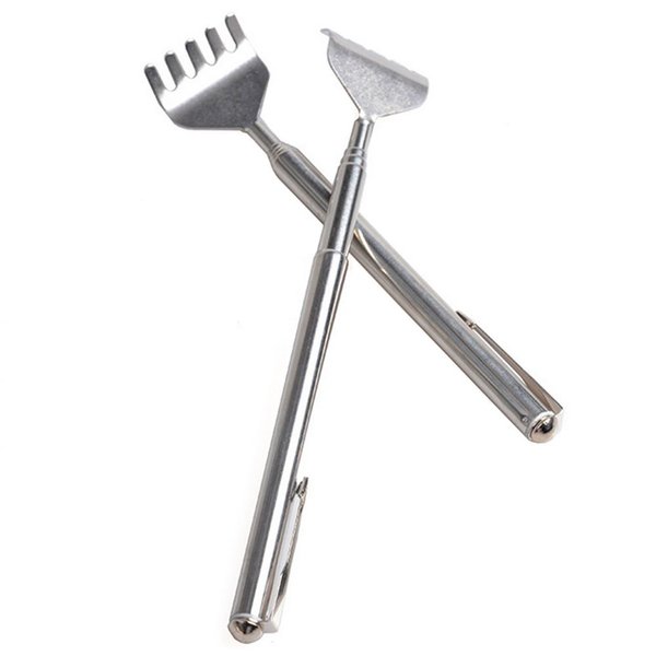 DayCount® Pack of 2 Extendable Back Massagers, Stainless Steel Scratcher Foldable Portable Purse Size Claw
