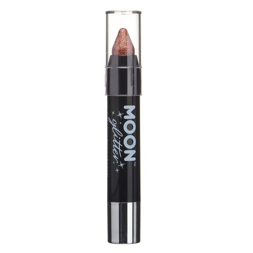 Holographic Glitter Paint Stick / Body Crayon makeup for the Face & Body by Moon Glitter - 0.12oz - Rose Gold