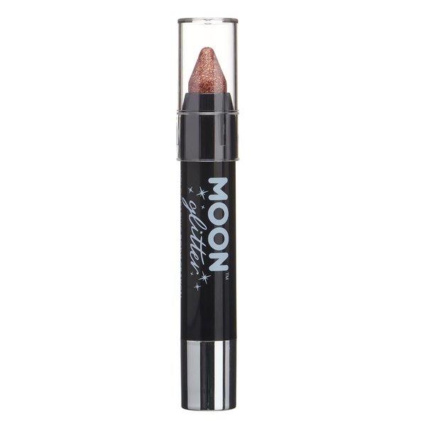 Holographic Glitter Paint Stick / Body Crayon makeup for the Face & Body by Moon Glitter - 0.12oz - Rose Gold