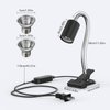 SILICAR Reptile Heat Lamp, Timing & Dimming UVB/UVA Basking Spot Lamp with Clip, Turtle Habitat Aquarium Basking Lamp for Reptile Turtle Lizard Snake-E27 50W 3 Bulbs Includes