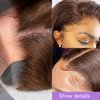 JISHUN Chocolate 13x4 Auburn Brown Body Wave Lace Front Wigs Human Hair Wigs HD Transparent Lace Front Wig glueless wigs 180% Density Brown Colored Glueless 10A Curly Human Hair Wigs