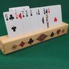 Barely Adorned Wood Playing Card Holder | Playing Card Rack - for Rummy, Bridge, Canasta Card Games and More - Children, Arthritis Aid