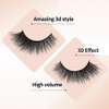Arison False Lashes Natural Wispy Lashes Mink Long Wispy Natural Eyelashes 3d Mink Eyelashes Wispies Thick Fluffy Real Mink Lashes Strip 1 Pair Package for Makeup (AH35)