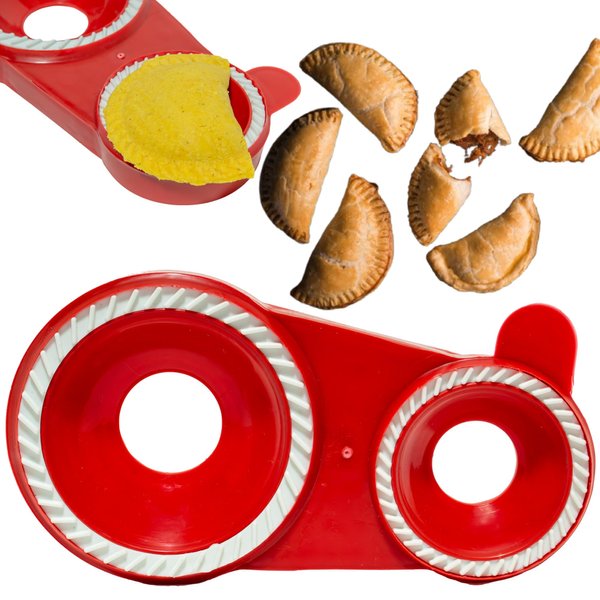 Molde para Empanadas with Double Size (4.3" & 3.25") – Molde Para Hacer Empanadas, Gorditas, Pastelitos, and More – Durable, Food-Safe, Easy-to-Clean Kitchen Tool