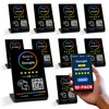 TapFive Google Review Stand compatible with Google Reviews - Tap for Instant Reviews - All Phones Compatible - Reusable Smart Tap NFC & QR - Boost Business Reviews - Zappy Fast (Black, 10-Pack)