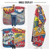 Barber Cape Salon Cape Hairdressing Apron Haircutting Waterproof Retro Pop Art Comics for Adults Men Clients with designs Adjustable Neck Closure