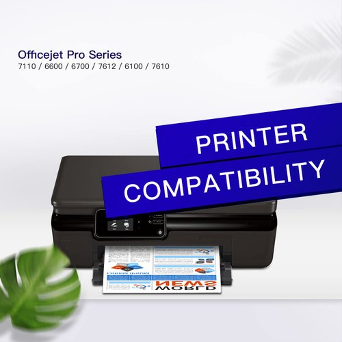 GPC Image Remanufactured Ink Cartridge Replacement for HP 932XL 933XL 932 933 to use with Officejet 7110 6600 6700 6100 7612 7610 Printer (Black,Cyan,Magenta,Yellow)