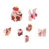 LaQ Sweet Collection Mini Pink | 62 Pieces | 10 Models | Age 5+ | Creative, Educational Construction Toy Block | Made in Japan