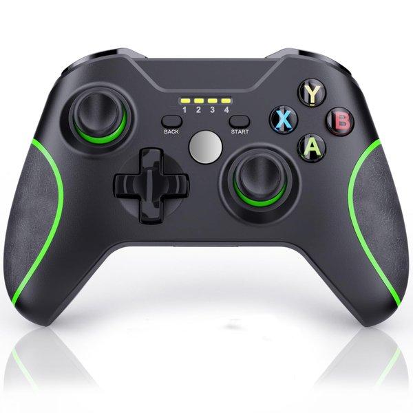 Xbox One Controller, 2.4GHz Wireless Xbox Controller with 3.5mm headphone Audio Jack, Xbox One Replacement Controller with Built-in 800mAh Battery for Xbox One X/S Xbox One Series X/S, Black