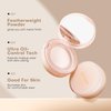MISTINE Translucent Loose Setting Powder, Lightweight & Breathable Talc Free Translucent Powder, Brightens Skin,Blur Setting Powder, Semi-Matte Finish, Translucent White, 0.28 Oz
