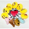 OHill 60 Pack Mini Plush Emoticon Keychain Mini Pillows Key Ring for Birthday Event Party Favors Supplies
