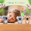 9 Pcs Koala Bear Plush Mini Koala Stuffed Animal Small Koala Bear Keychain Plush Soft Huggable Koala Plush Bulk Toy Forest Stuffed Animals Set for Kids Birthday Party Favors Gifts Award, 4 Inches