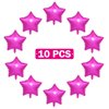 MEETINGU Star Balloons,18 Inch Rose Mylar Star Foil Balloons for Baby Shower, Wedding, Magical Prom or Engagement Party Decoration(10psc)