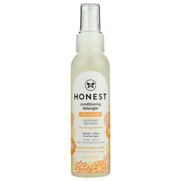 Honest Conditioning Detangler, Sweet Orange Vanilla, 4 Ounce (2 Bottles)