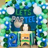 JeVenis Golf 2 Birthday Party Decorations for Boys Men Let's ParTee Balloon Banner Golf Ball Balloons Second Birthday Balloons for Golf Birthday Retirement Party