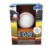 Lexibook, Baseball - Baseball Nightlight Alarm Clock, Sounds and Melodies, LCD Backlit Screen, Luminous, Snooze, Brown/White, RL800BL