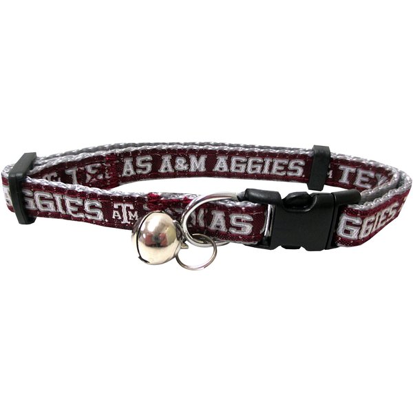 Pets First Collegiate Pet Accessories, Cat Collar, Texas A&M Aggies, One Size