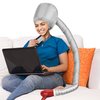 Portable Hair Dryer Bonnet Attachment for Hair Styling, Hair Color, Hair Condition and More - Silver