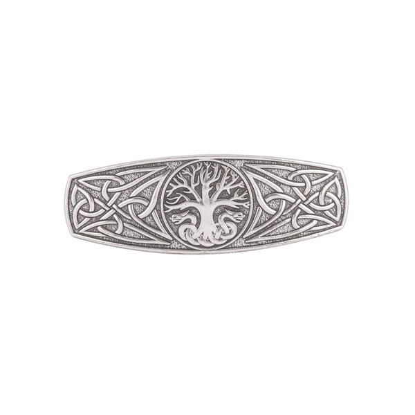 KKJOY Metal Celtic Knot Barrettes Vintage Two-Headed Dragon with Tree of Life Hair Clips Hand Crafted Spring Clip Hair Pin Headpieces Wedding Bridal Hair Accessories for Women Girls