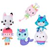 Gabby's Dollhouse, Purr-ific Plush Toys 2-Pack with Cakey Cat and Mercat, Kids Toys for Ages 3 and up