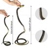 3 Pieces Large Realistic Rubber Snakes, Halloween Scary Toy Fake Black Mamba Snake for Garden Props to Scare Birds, Pranks, Halloween Party Decoration (2 Sizes, 47 Inch, 31.5 Inch)…