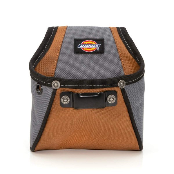 Dickies Rigid Nail/Screw Work Pouch with Tape Measure Clip, Universal-fit Steel Clip for Tool Belt, Riveted Seams Built to Last