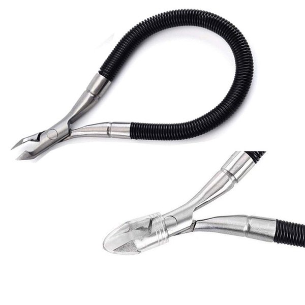 Grip & Snip Spiral Spring Cuticle Nipper, Easy to Remove Grip and Snip Spiral Shear Dead Skin, Pedicure Manicure Tools for Nails