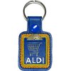 Aldi Quarter Keeper Keychain, Aldi Shopping Cart Quarter Holder Keychain, Handmade in USA from faux leather. Holds Quarter for shopping cart, Unique gift under $10