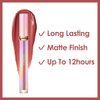 CARSLAN Matte Liquid Lipstick, Long Lasting Highly Pigmented Lip Color Make Up For Women, Lightweight, Smooth, LM01