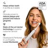 Aquasonic Vibe Series Ultra-Whitening Toothbrush – ADA Accepted Electric Toothbrush - 8 Brush Heads & Travel Case – 40,000 VPM Motor & Wireless Charging - 4 Modes w Smart Timer – Optic White