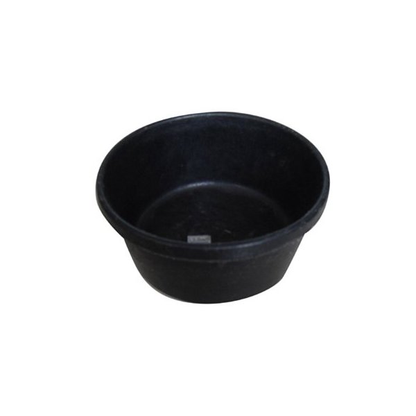 Qingdao Huatian Hand Truck Mr2Qr/Pan-Blk Mr 2 Quart Rubber Feed Pan, 1 Count