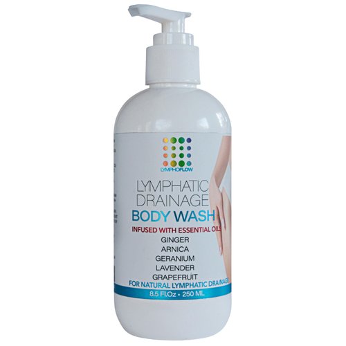 Bruizex Lymphatic Drainage Shower Gel, Natural Herbal Body Wash for Healthy Lymph Flow & Body Detox, Post Manual or Tool Lymphatic Massage, Post Liposuction, BBL, Lymphedema, Lipedema, 8 Fl OZ