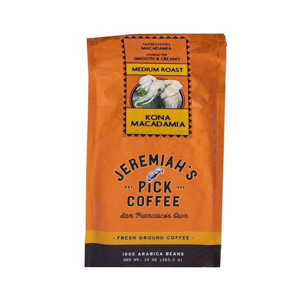 Kona Macadamia Nut - Ground Coffee for Drip - 10oz, Caffeinated