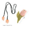 Pokinge 2pcs Tulip Flower Hair Claw Tulip Flower Hair Tie, Acetate Shark Clip Rope Tulip Hair Rope Long Ponytail Holder Female Tulip Hair Accessories
