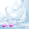 Aoutrow 16 Pack Contact Lens Case Box, Mini Contact Lens Case, Colorful Bulk Box Holder Container, Contact Lens Case Set