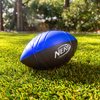 NERF Kids Foam Football - Pro Grip Youth Soft Foam Ball - Indoor + Outdoor Football for Kids - Small NERF Foam Football - 9" Inch Youth Sized Football - Blue + Black