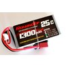 RoaringTop LiPo Battery Pack 25C 1300mAh 3S 11.1V with Deans Plug for RC Car Boat Truck Heli Airplane