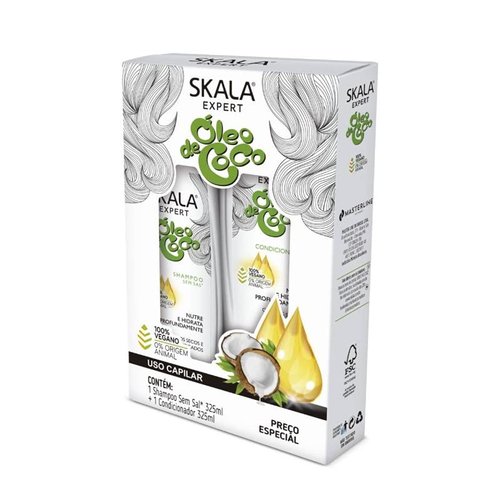 Skala - Linha Expert - Kit Oleo de Coco Shampo e Condicionador (2 x 325 Ml) - (Expert Collection - Set Coconut Oil Shampoo and Conditioner (2 x 11 Fl Oz))