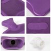 HomeTop Premium Classic Rubber Hot or Cold Water Bottle with Cute Stuffed Animal Cover (2 Liter, Purple)