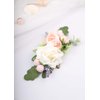 Kercisbeauty Pink and White Cute Hair Comb Prom Girl Floral Headpiece Wedding Brides Bridesmaids Flower Headband Handmade Soft Headband Flower Girl
