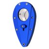 Xikar Xi1 Cigar Cutter, 440C Stainless Steel Blades with Rockwell HRC 57 Rating, 54 to 60 Ring Gauge, Double Guillotine Action, Blue