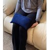 Microwavable Heating Pad, Rice Filled, Plush Cotton Cover, Natural, No Scents Added, Handcrafted in The USA, Back, Neck Pain, Arthritis, Cramps (Navy Blue)