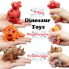 ZTATU Dinosaur Squishy Fidget Toys, Stress Balls for Adults (3PCS) Fidget Toy Squishy Stress Ball, Party Favors Dinosaur Toys Squeeze Fidget Ball, Stress Relief Toy Easter Basket Stuffers