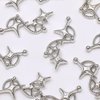 10pcs 3D Star Nail Charm Triple Star Nail Charms Y2k Silver Nail Charms for Acrylic Nails Starlight Nail Art Charms Stars Nails Charms Star Charms for Nails Metal Nail Jewels Women Nail Supplies
