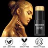 BOBISUKA Gold Face Paint Stick, Waterproof Metallic Golden Full Body Paint Sticks, Blendable Painting Kit for Halloween Makeup SFX Cosplay Special Effects Fancy Parties Cosplay Costume Stage